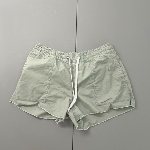 Vuori Shorts Women's Small Green Vintage Ripstop Drawstring Pull On VW385 Casual - Picture 1 of 9